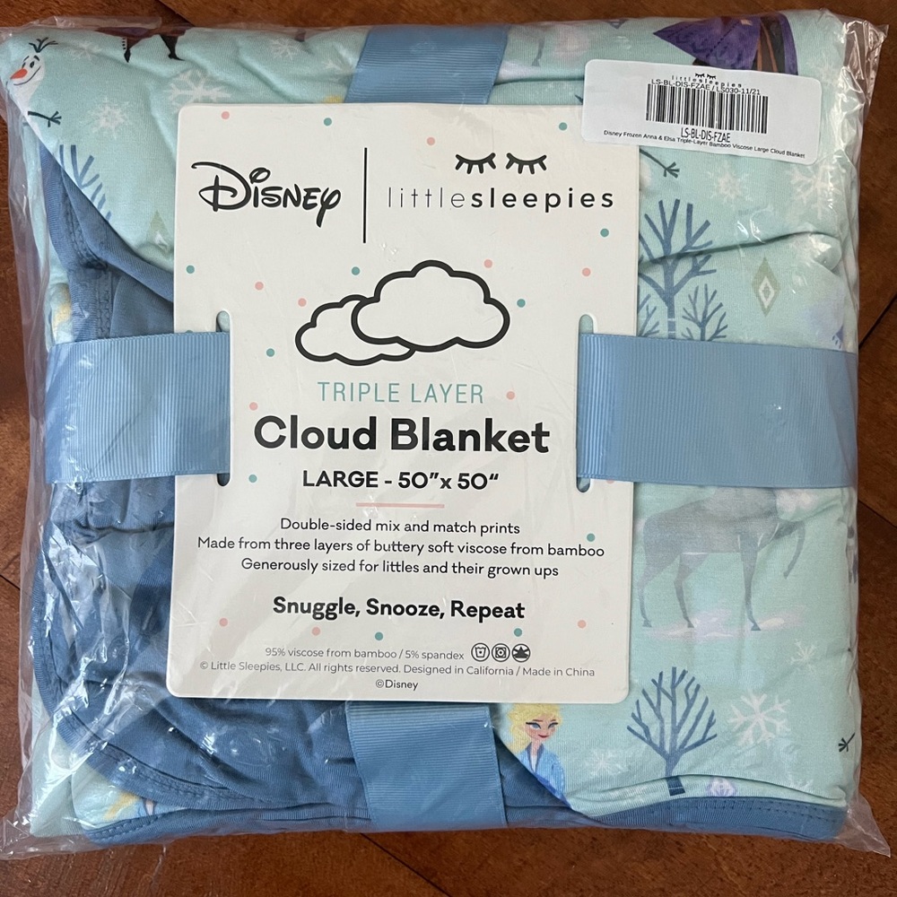 Disney Little Sleepies NWT Blanket - Frozen Anna and Elsa